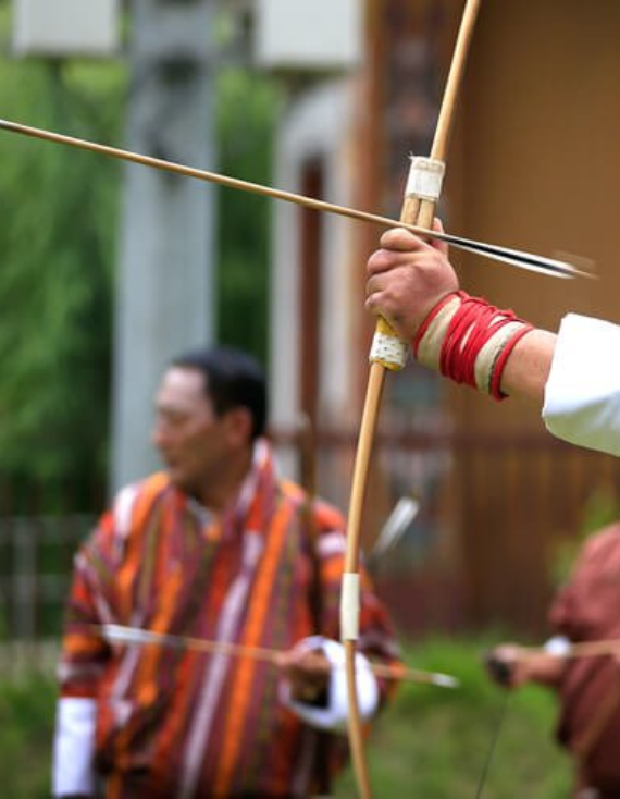 Archery Cultural Performance in a Private Village Celebration Settings